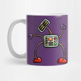 Cute Cartoon Robot Design Sci-fi Character Bendy Mug